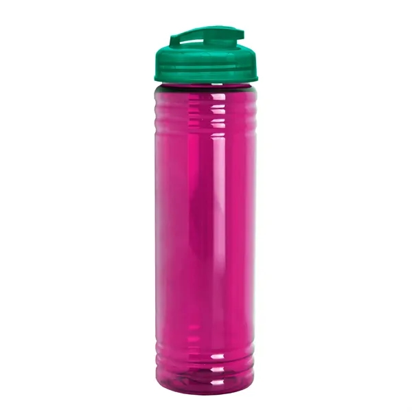 Slim Cylinder Design 24 oz Transparent Sport Bottles with Flip Top... from ASI 40480 Koozie Group