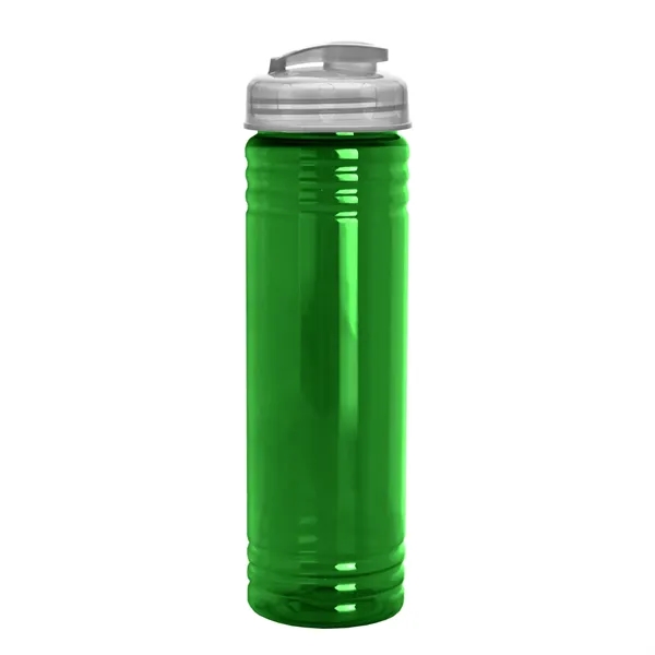 Slim Cylinder Design 24 oz Transparent Sport Bottles with Flip Top... from ASI 40480 Koozie Group