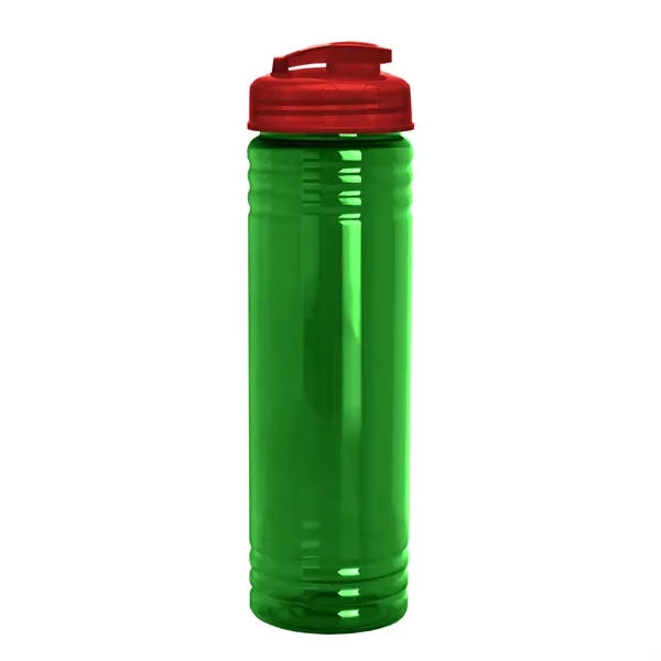 Slim Cylinder Design 24 oz Transparent Sport Bottles with Flip Top... from ASI 40480 Koozie Group