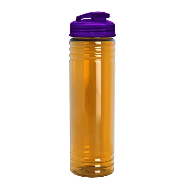 Slim Cylinder Design 24 oz Transparent Sport Bottles with Flip Top... from ASI 40480 Koozie Group