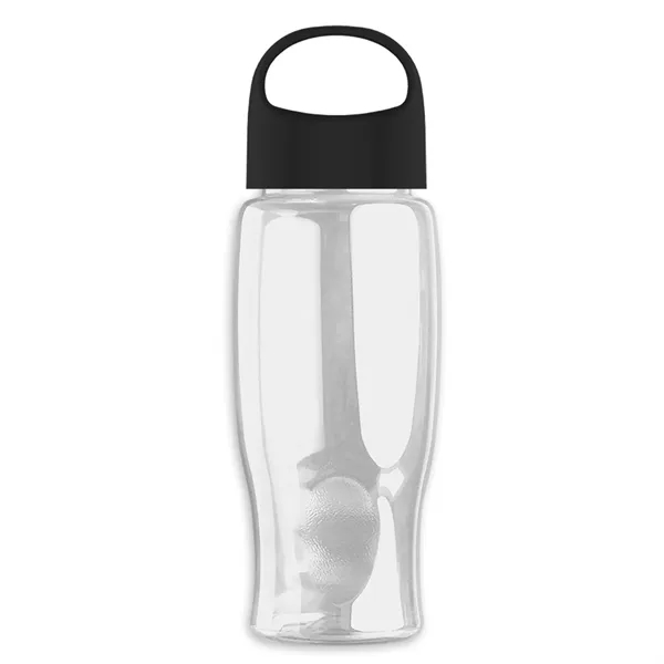 Poly-Pure - 27 Oz. Transparent Bottle With Oval Crest Lid... from ASI 40480 Koozie Group