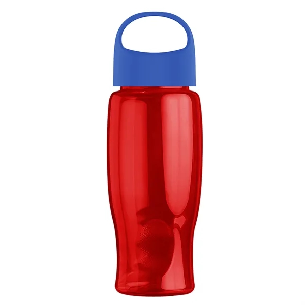 Poly-Pure - 27 Oz. Transparent Bottle With Oval Crest Lid... from ASI 40480 Koozie Group