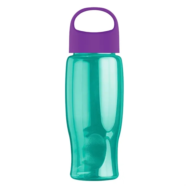 Poly-Pure - 27 Oz. Transparent Bottle With Oval Crest Lid... from ASI 40480 Koozie Group