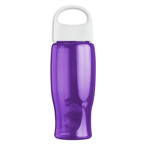 Poly-Pure - 27 Oz. Transparent Bottle With Oval Crest Lid... from ASI 40480 Koozie Group