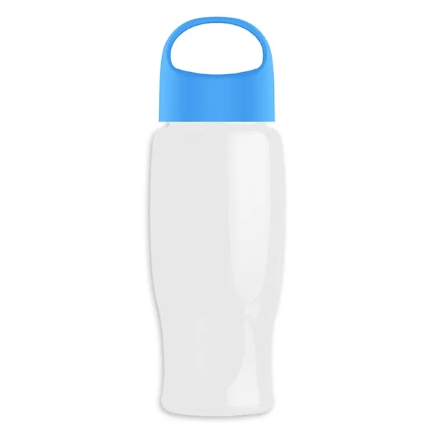 Poly-Pure - 27 Oz. Transparent Bottle With Oval Crest Lid... from ASI 40480 Koozie Group