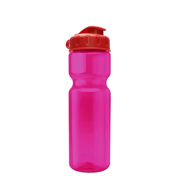 Transparent bottle with a flip top lid, 28 oz.... from ASI 40480 Koozie Group