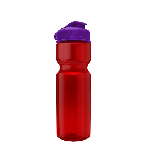 Transparent bottle with a flip top lid, 28 oz.... from ASI 40480 Koozie Group