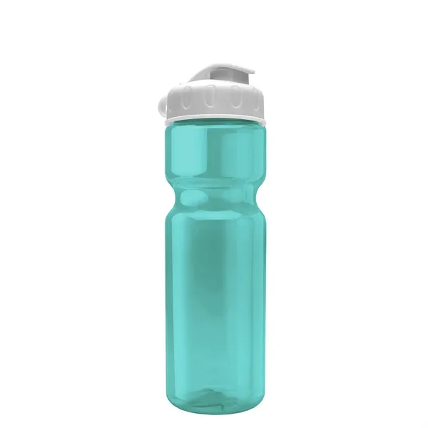 Transparent bottle with a flip top lid, 28 oz.... from ASI 40480 Koozie Group