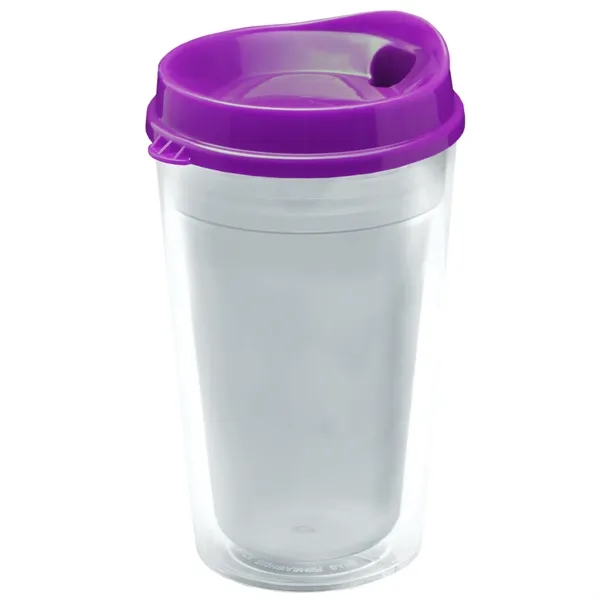 16 oz. Double-Wall Insulated Transparent Tumbler with Auto Sip Lid... from ASI 40480 Koozie Group