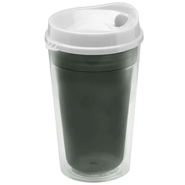 16 oz. Double-Wall Insulated Transparent Tumbler with Auto Sip Lid... from ASI 40480 Koozie Group
