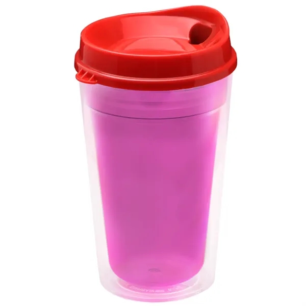 16 oz. Double-Wall Insulated Transparent Tumbler with Auto Sip Lid... from ASI 40480 Koozie Group