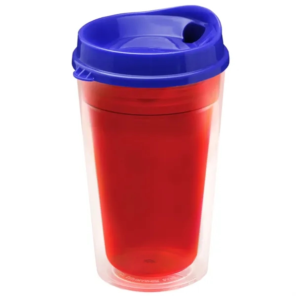 16 oz. Double-Wall Insulated Transparent Tumbler with Auto Sip Lid... from ASI 40480 Koozie Group