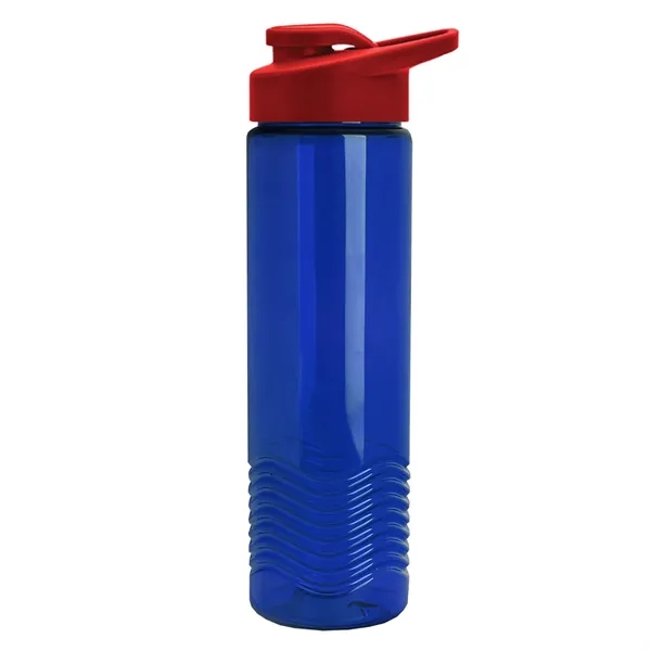 New Slim Cylinder Design 24 oz. Transparent Sport Bottle with Drink-Thru... from ASI 40480 Koozie Group