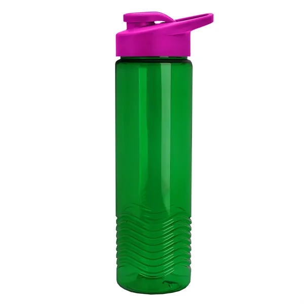 New Slim Cylinder Design 24 oz. Transparent Sport Bottle with Drink-Thru... from ASI 40480 Koozie Group