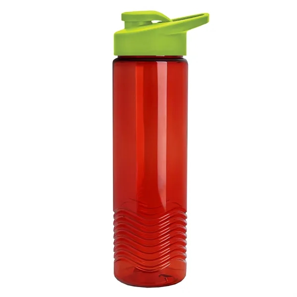 New Slim Cylinder Design 24 oz. Transparent Sport Bottle with Drink-Thru... from ASI 40480 Koozie Group