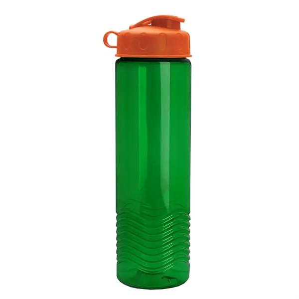 24oz co-polyester Wave Bottle - Flip Top Lid... from ASI 40480 Koozie Group