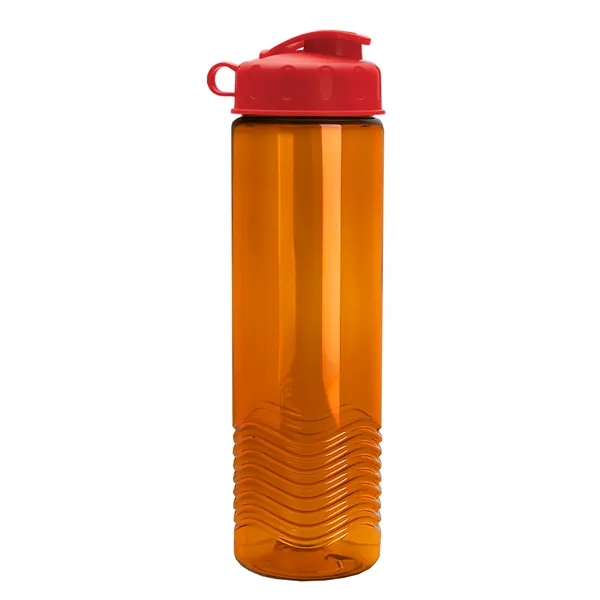 24oz co-polyester Wave Bottle - Flip Top Lid... from ASI 40480 Koozie Group