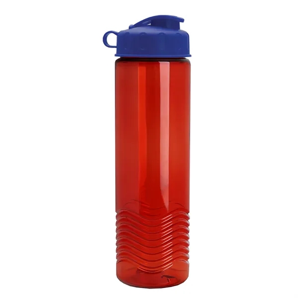 24oz co-polyester Wave Bottle - Flip Top Lid... from ASI 40480 Koozie Group