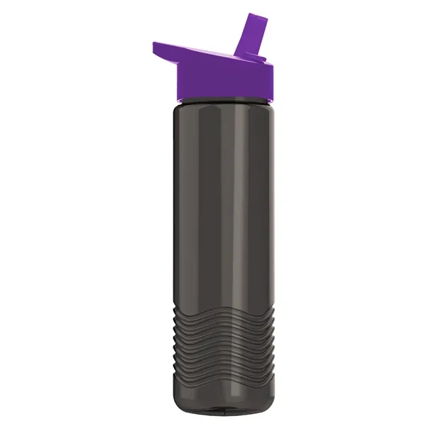 New Slim Cylinder Wave Design 24 Oz Wave Bottle With Flip... from ASI 40480 Koozie Group