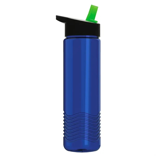 New Slim Cylinder Wave Design 24 Oz Wave Bottle With Flip... from ASI 40480 Koozie Group
