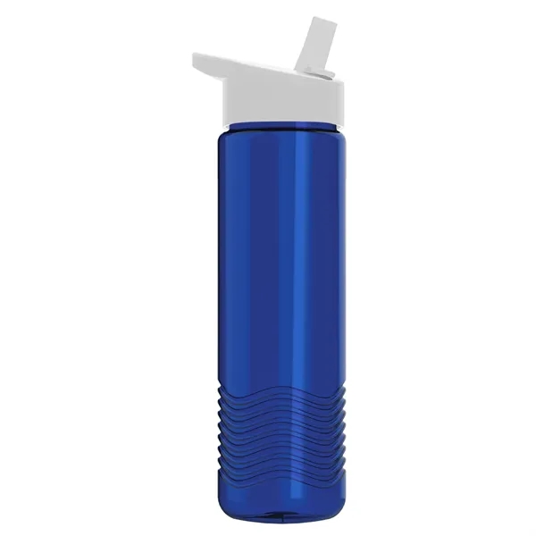 New Slim Cylinder Wave Design 24 Oz Wave Bottle With Flip... from ASI 40480 Koozie Group