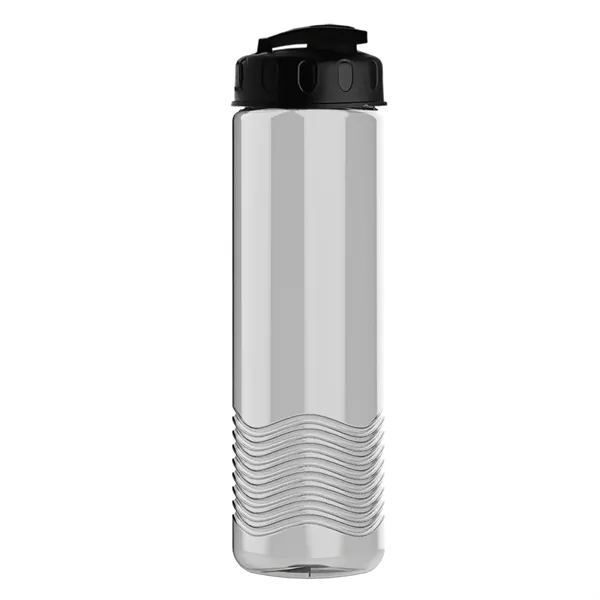 24 oz. Transparent Bottle with USA Flip lid. Unique Slim Cylinder... from ASI 40480 Koozie Group