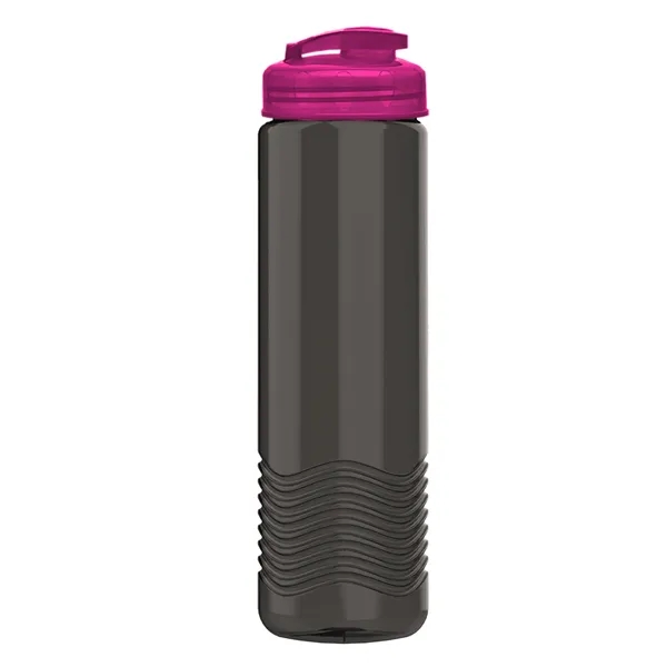 24 oz. Transparent Bottle with USA Flip lid. Unique Slim Cylinder... from ASI 40480 Koozie Group