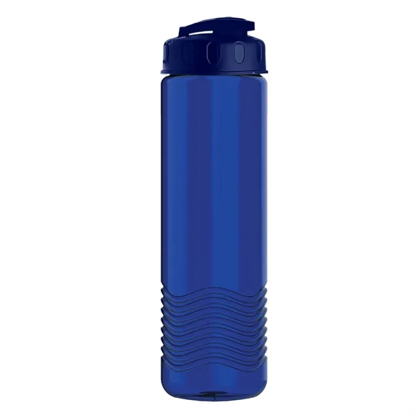 24 oz. Transparent Bottle with USA Flip lid. Unique Slim Cylinder... from ASI 40480 Koozie Group