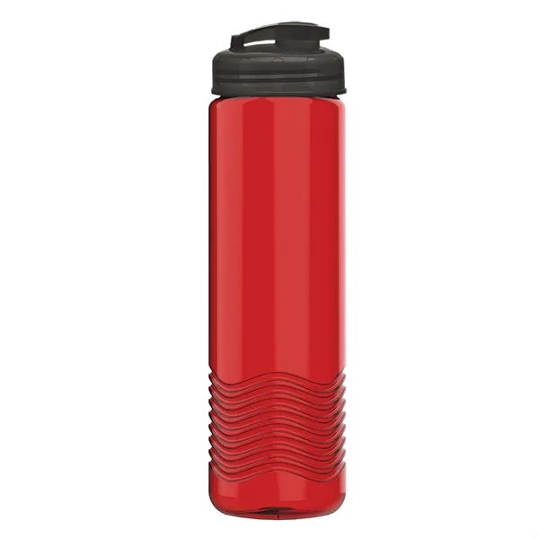 24 oz. Transparent Bottle with USA Flip lid. Unique Slim Cylinder... from ASI 40480 Koozie Group