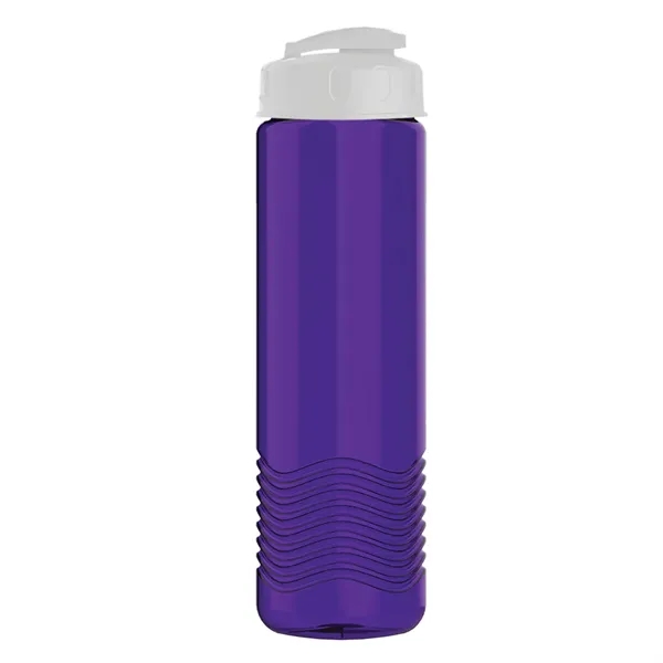 24 oz. Transparent Bottle with USA Flip lid. Unique Slim Cylinder... from ASI 40480 Koozie Group