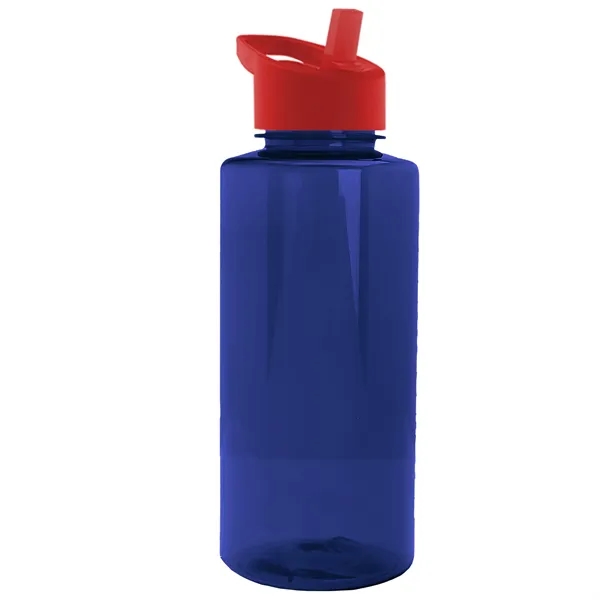 The Mountaineer 36 oz. Transparent Bottle with Flip Straw lid. ... from ASI 40480 Koozie Group
