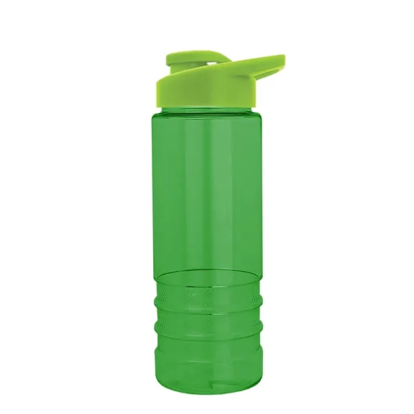 Salute-2 is 24 oz Transparent Bottle with snap lid. Grooved grip... from ASI 40480 Koozie Group