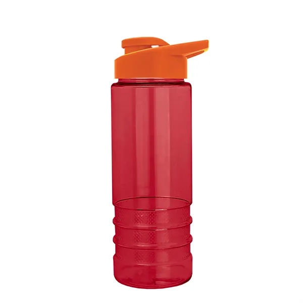 Salute-2 is 24 oz Transparent Bottle with snap lid. Grooved grip... from ASI 40480 Koozie Group