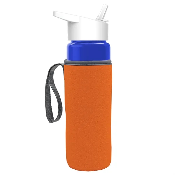 24 Oz Bottle- Flip Straw Lid & Insulator Caddy... from ASI 40480 Koozie Group
