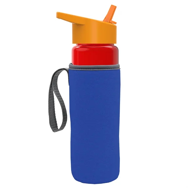 24 Oz Bottle- Flip Straw Lid & Insulator Caddy... from ASI 40480 Koozie Group