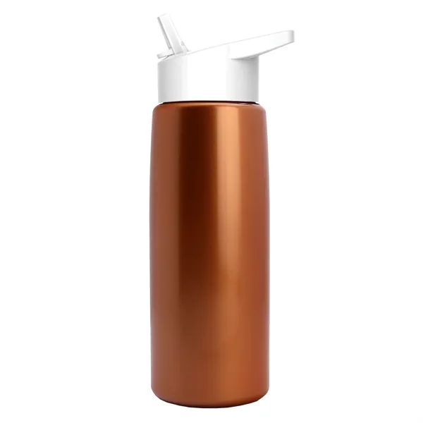 26 oz Metallic Bottle with Flip Straw lid... from ASI 40480 Koozie Group