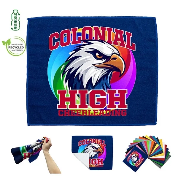 The "AnyColor" Rally Towel is an extra-large 15" x 18."... from ASI 62660 Innovation Line