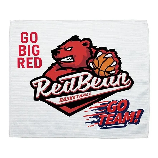The "AnyColor" Rally Towel is an extra-large 15" x 18."... from ASI 62660 Innovation Line