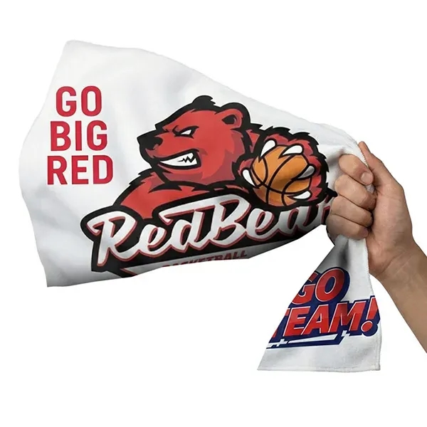 The "AnyColor" Rally Towel is an extra-large 15" x 18."... from ASI 62660 Innovation Line