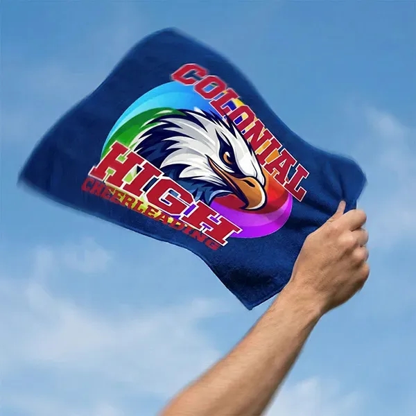 The "AnyColor" Rally Towel is an extra-large 15" x 18."... from ASI 62660 Innovation Line