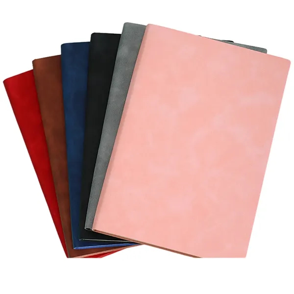 A5 size soft-feel skin-friendly leather planner notebook with imprint... from ASI 37218 Athena Promo (tm)