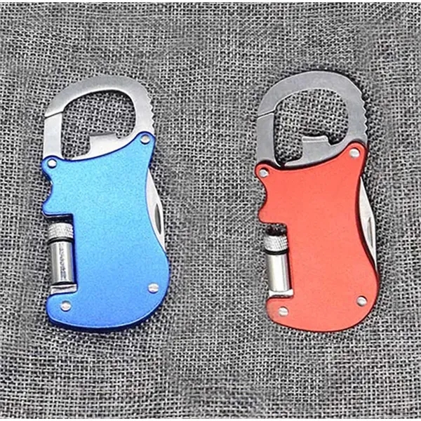 3-in-1 aluminum pocket beer opener with light and knife for custom... from ASI 72657 Active Life Promo / Active Life