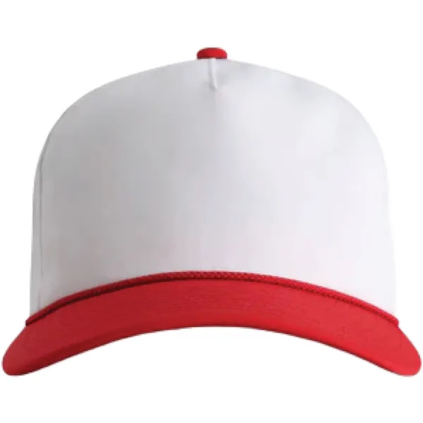 Imperial 5054UT 5-Panel The Harrison Two-Tone Rope Cap with leatherette patch... from ASI 74601 Calico