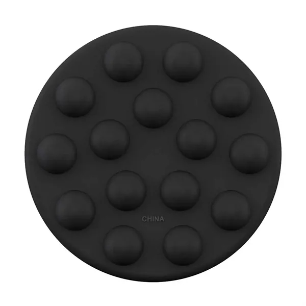 3" Diameter Hockey puck shaped push pop silicone fidget ball with... from ASI 63549 Jornik Manufacturing Corp