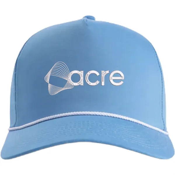 Imperial 5056 5-Panel The Barnes Cotton Rope Cap with leatherette patch... from ASI 74601 Calico