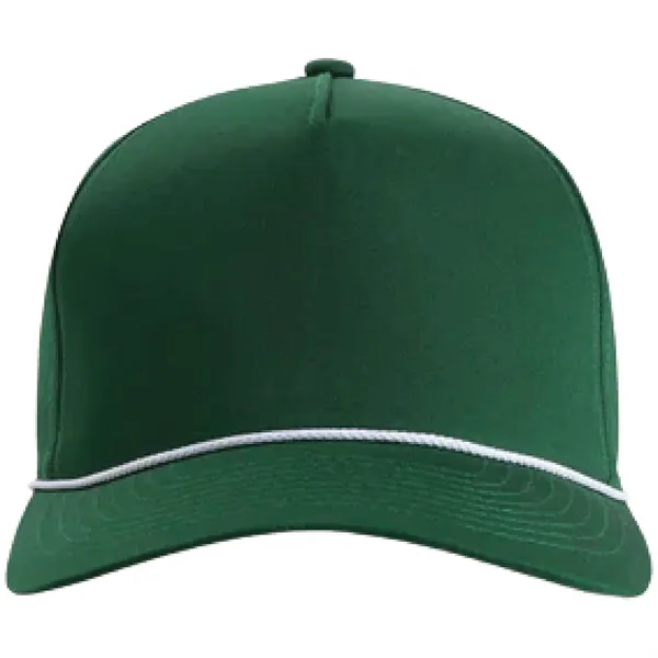 Imperial 5056 5-Panel The Barnes Cotton Rope Cap with leatherette patch... from ASI 74601 Calico