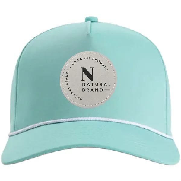 Imperial 5056 5-Panel The Barnes Cotton Rope Cap with leatherette patch... from ASI 74601 Calico