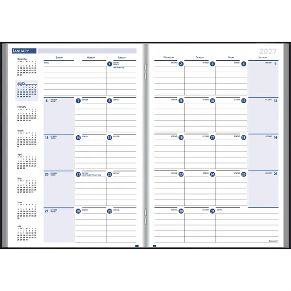Monthly desk planner with multiple refrence resources... from ASI 61966 HPG / Beacon Promotions HPG Gold