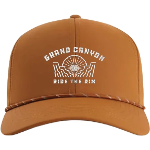 Imperial 6054 6-Panel Habanero performance rope cap with leatherette patch or... from ASI 74601 Calico