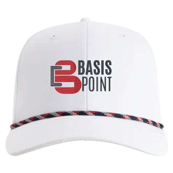 Imperial 7054 6-Panel Wingman performance rope cap with leatherette patch or... from ASI 74601 Calico